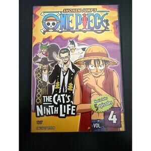 One Piece The Cat’s Ninth Life Vol. 4 DVD, 2005, Shonen Jump English TV Version